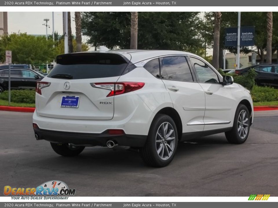 2020 Acura RDX Technology Platinum White Pearl / Parchment Photo #7