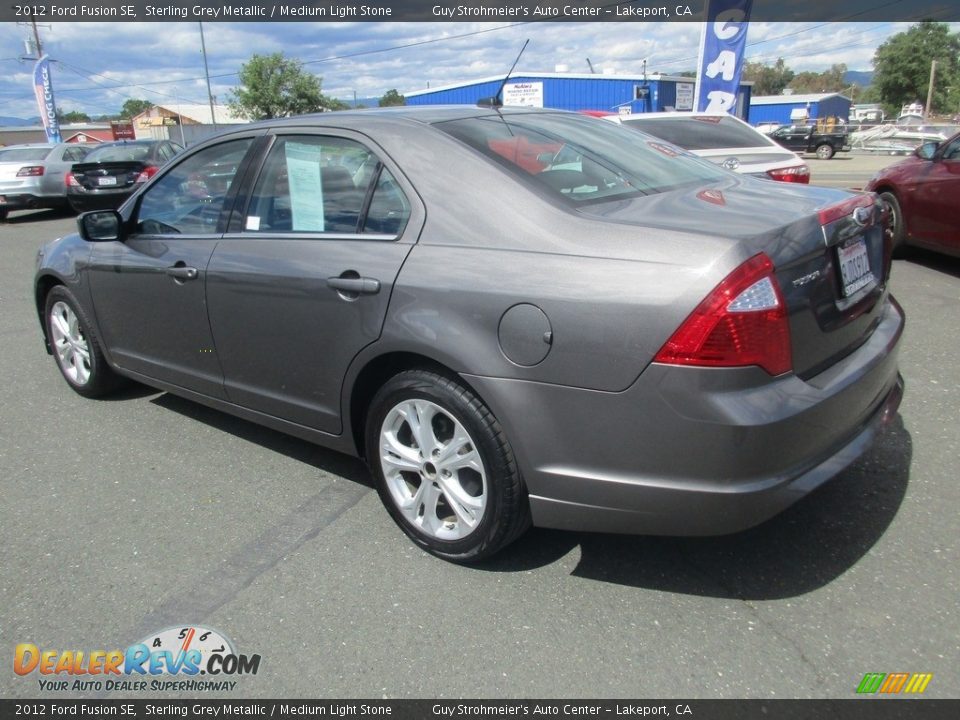 2012 Ford Fusion SE Sterling Grey Metallic / Medium Light Stone Photo #5