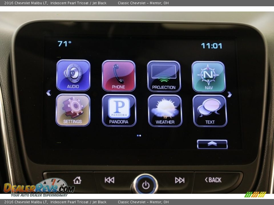 2016 Chevrolet Malibu LT Iridescent Pearl Tricoat / Jet Black Photo #10