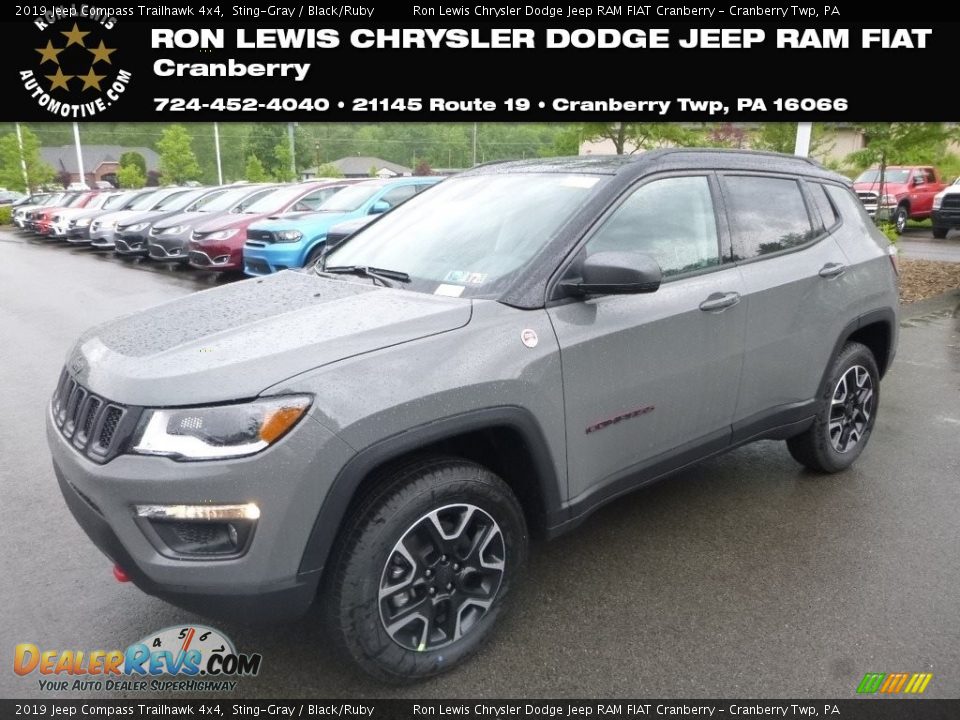 2019 Jeep Compass Trailhawk 4x4 Sting-Gray / Black/Ruby Photo #1