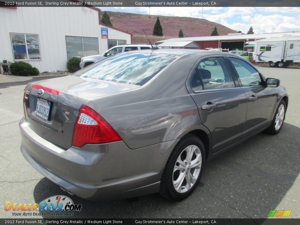 2012 Ford Fusion SE Sterling Grey Metallic / Medium Light Stone Photo #7