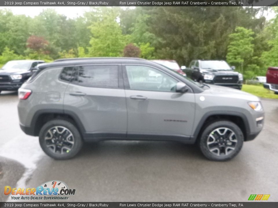 2019 Jeep Compass Trailhawk 4x4 Sting-Gray / Black/Ruby Photo #6