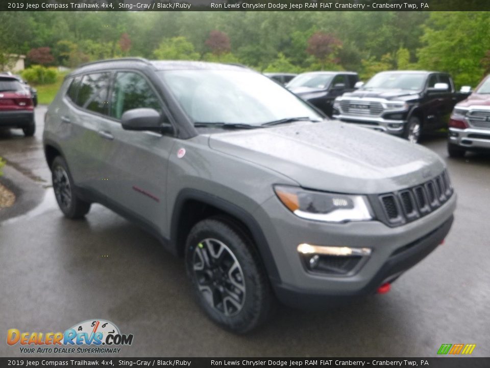 2019 Jeep Compass Trailhawk 4x4 Sting-Gray / Black/Ruby Photo #7