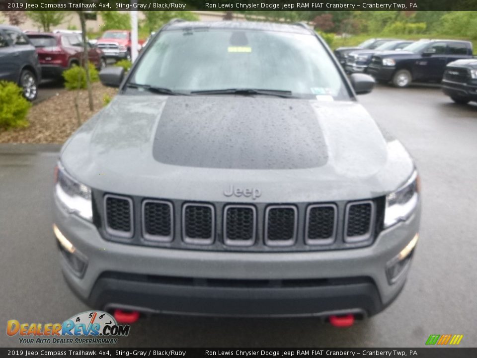 2019 Jeep Compass Trailhawk 4x4 Sting-Gray / Black/Ruby Photo #8