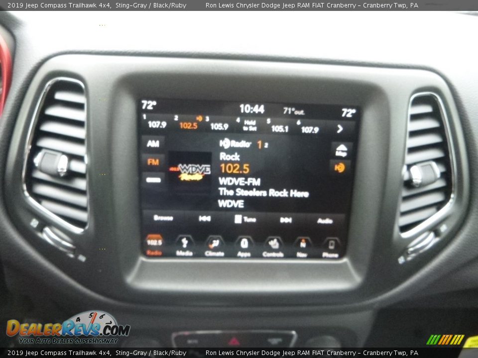 2019 Jeep Compass Trailhawk 4x4 Sting-Gray / Black/Ruby Photo #17