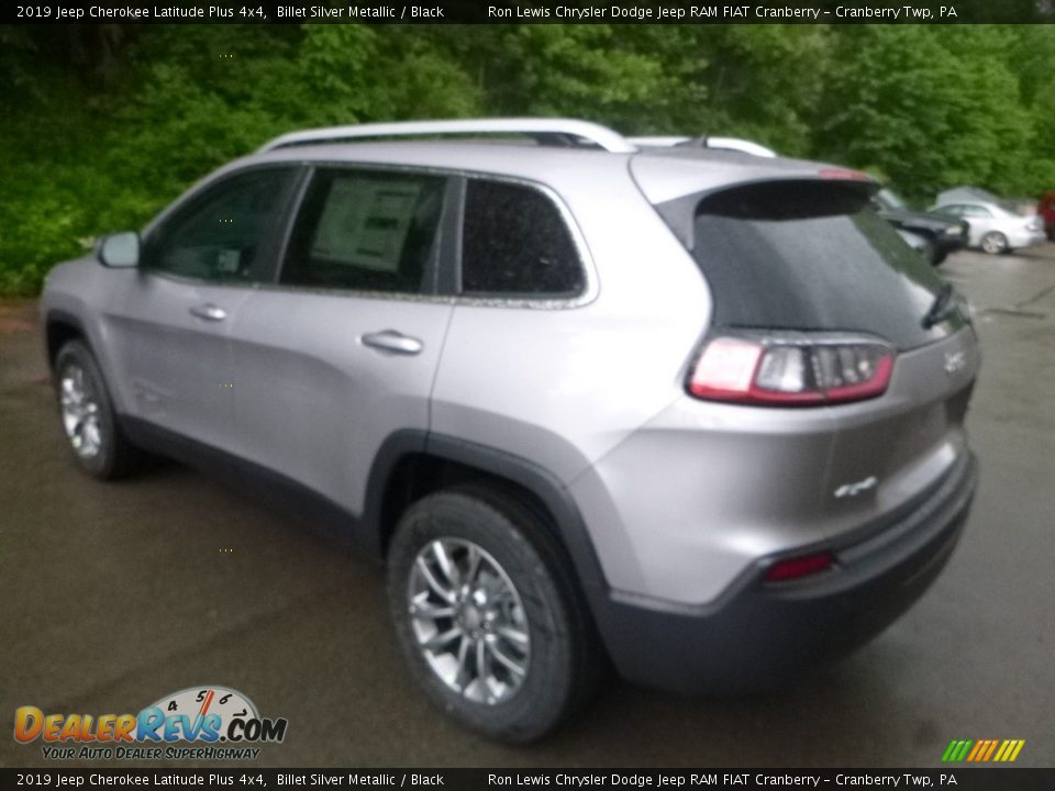 2019 Jeep Cherokee Latitude Plus 4x4 Billet Silver Metallic / Black Photo #3