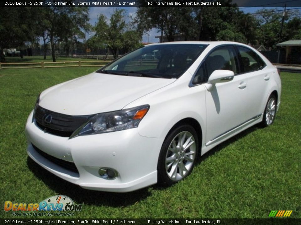 2010 Lexus HS 250h Hybrid Premium Starfire White Pearl / Parchment Photo #1