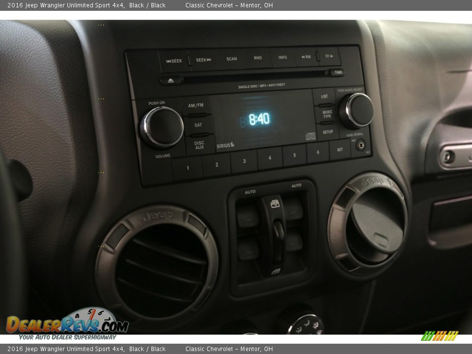 2016 Jeep Wrangler Unlimited Sport 4x4 Black / Black Photo #8