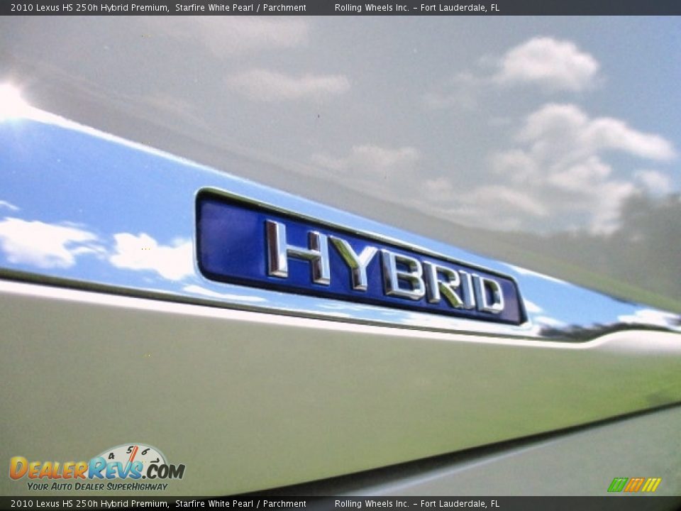 2010 Lexus HS 250h Hybrid Premium Starfire White Pearl / Parchment Photo #2