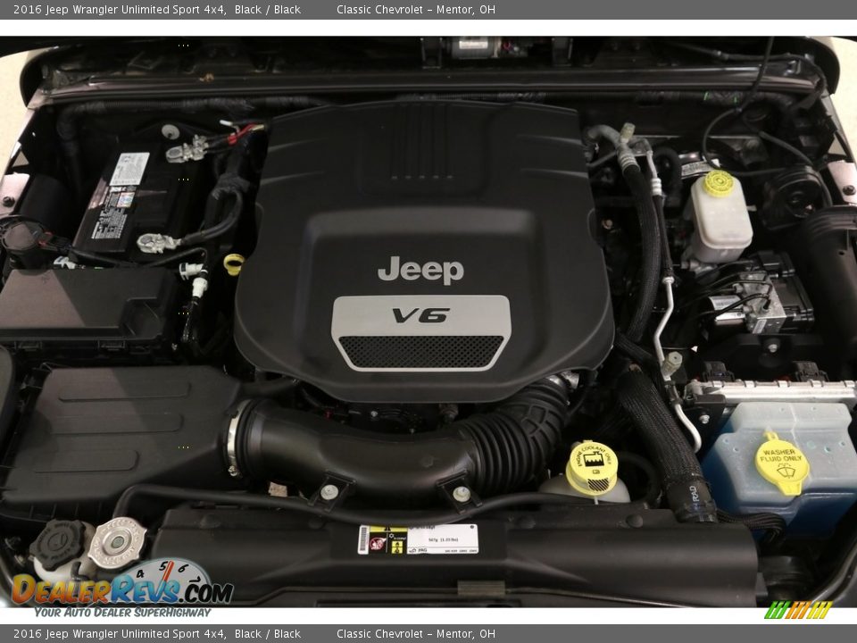 2016 Jeep Wrangler Unlimited Sport 4x4 Black / Black Photo #14
