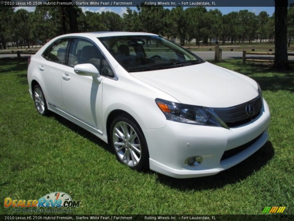 2010 Lexus HS 250h Hybrid Premium Starfire White Pearl / Parchment Photo #13