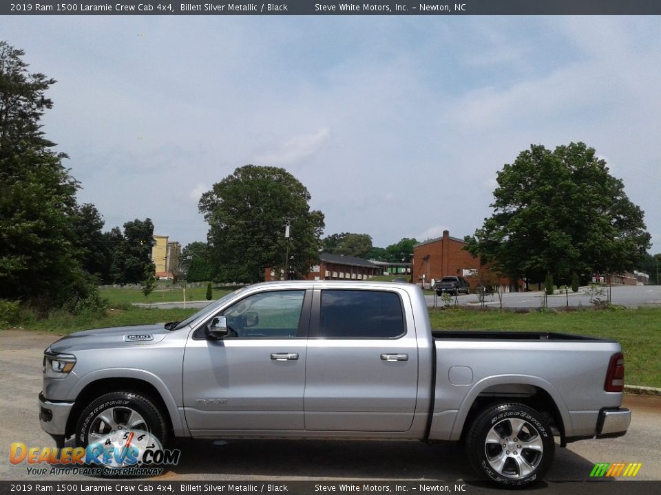 2019 Ram 1500 Laramie Crew Cab 4x4 Billett Silver Metallic / Black Photo #1