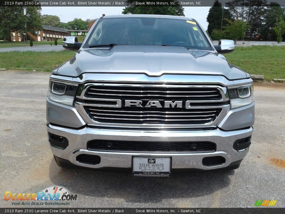 2019 Ram 1500 Laramie Crew Cab 4x4 Billett Silver Metallic / Black Photo #3