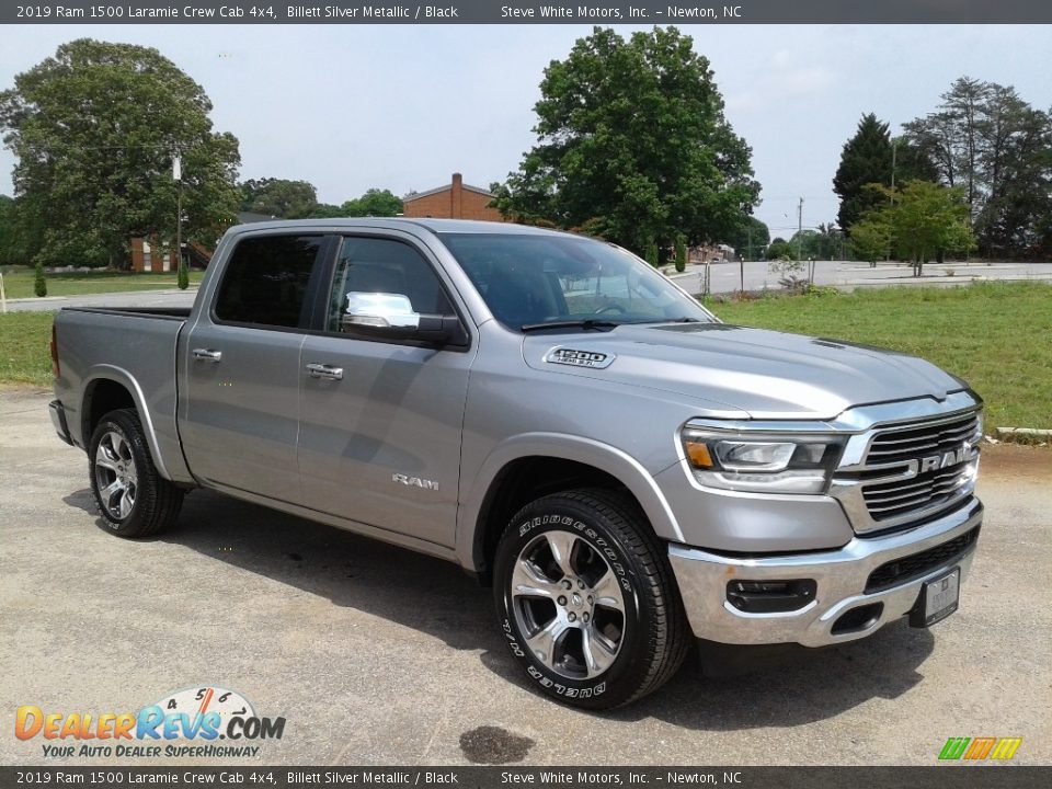 2019 Ram 1500 Laramie Crew Cab 4x4 Billett Silver Metallic / Black Photo #4