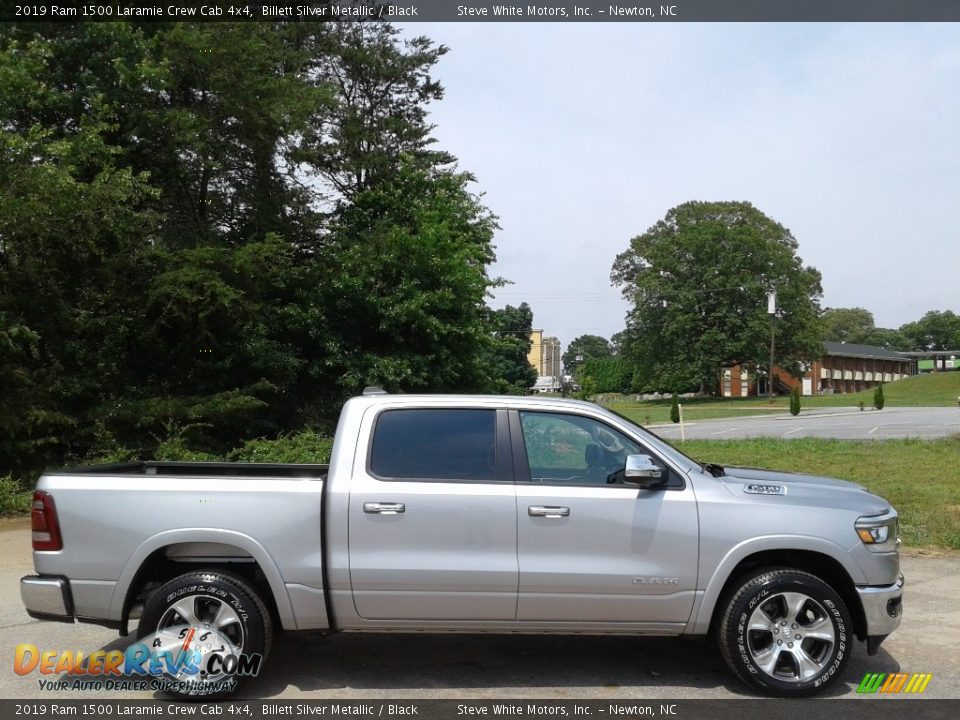 2019 Ram 1500 Laramie Crew Cab 4x4 Billett Silver Metallic / Black Photo #5