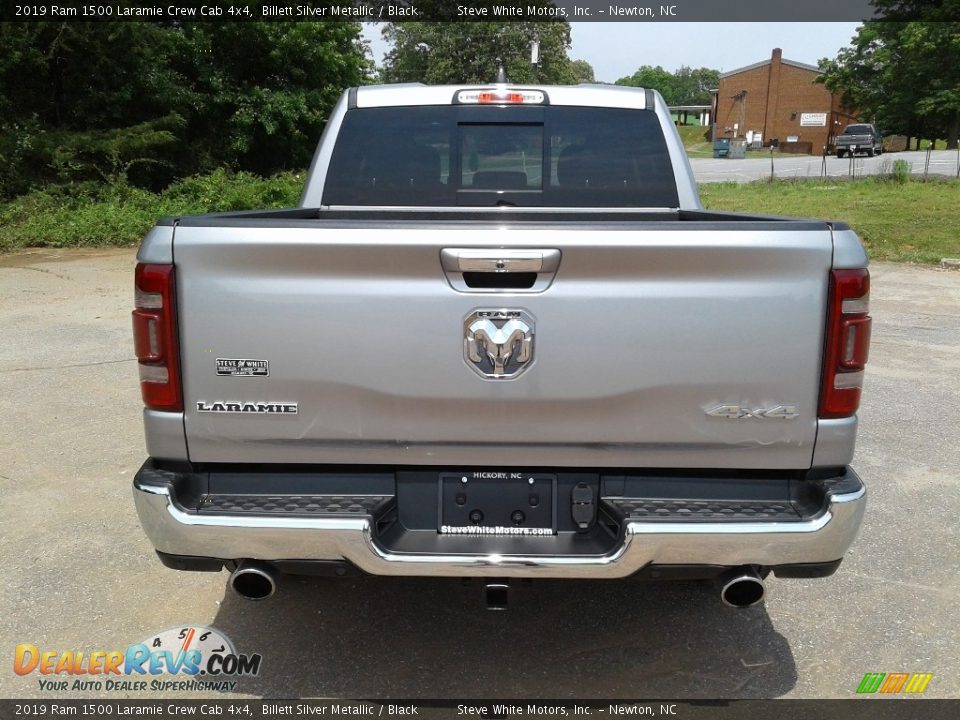 2019 Ram 1500 Laramie Crew Cab 4x4 Billett Silver Metallic / Black Photo #7