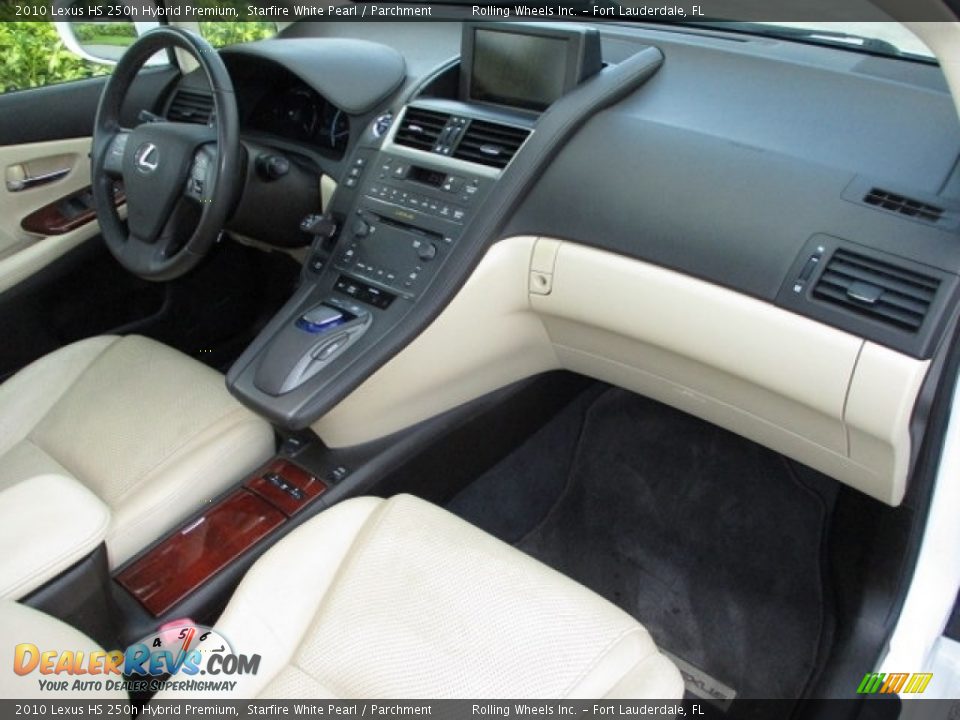 2010 Lexus HS 250h Hybrid Premium Starfire White Pearl / Parchment Photo #24