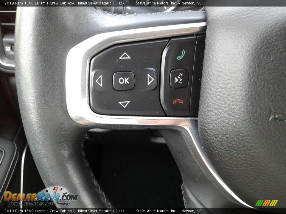 2019 Ram 1500 Laramie Crew Cab 4x4 Billett Silver Metallic / Black Photo #18