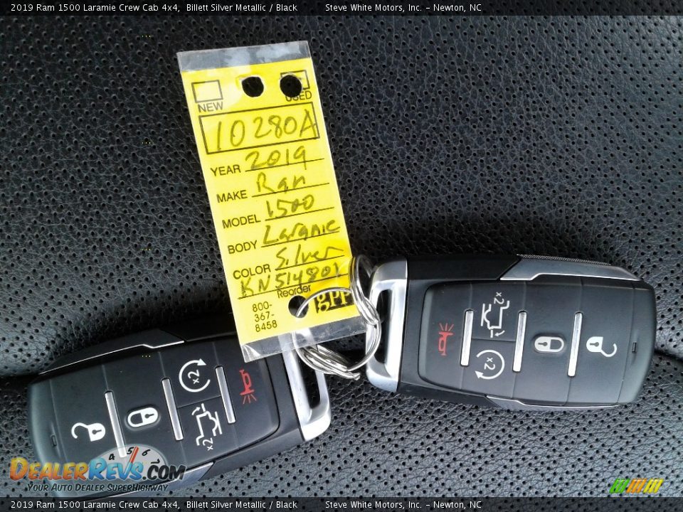 2019 Ram 1500 Laramie Crew Cab 4x4 Billett Silver Metallic / Black Photo #34