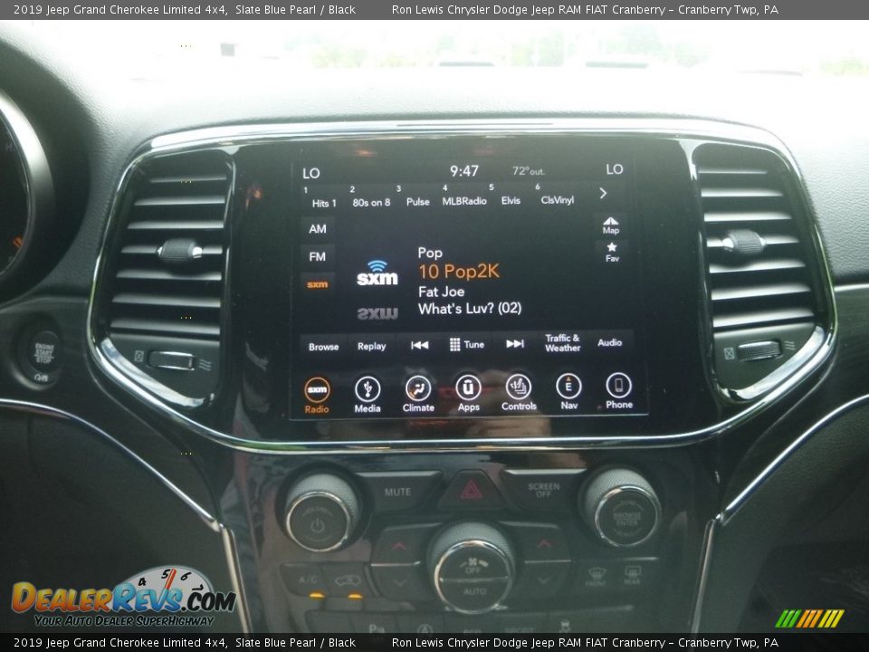 2019 Jeep Grand Cherokee Limited 4x4 Slate Blue Pearl / Black Photo #16