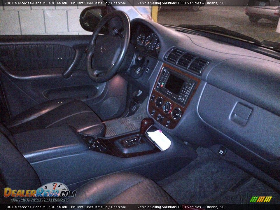 2001 Mercedes-Benz ML 430 4Matic Brilliant Silver Metallic / Charcoal Photo #2