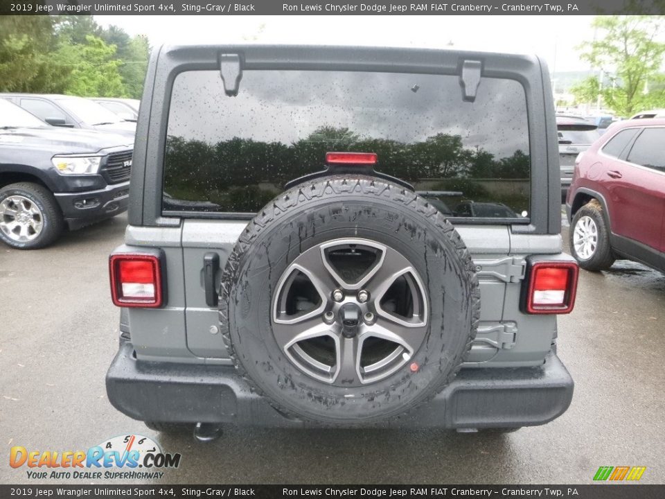 2019 Jeep Wrangler Unlimited Sport 4x4 Sting-Gray / Black Photo #4