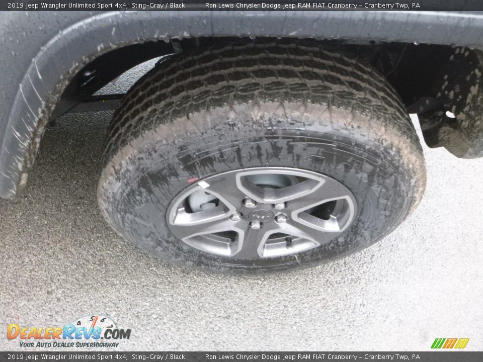 2019 Jeep Wrangler Unlimited Sport 4x4 Sting-Gray / Black Photo #8