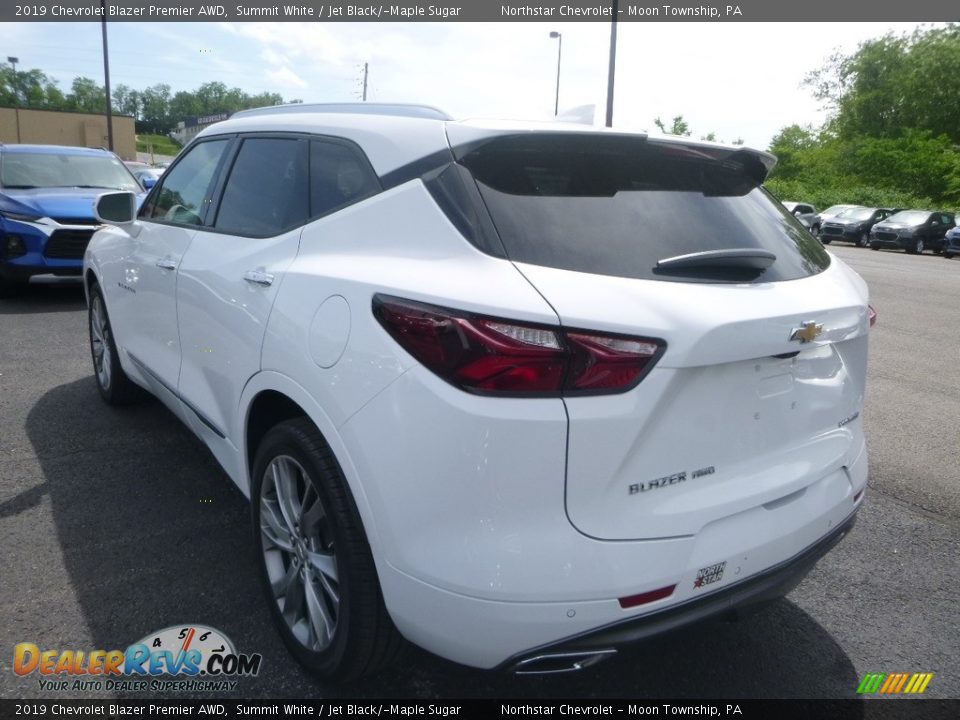 2019 Chevrolet Blazer Premier AWD Summit White / Jet Black/­Maple Sugar Photo #3