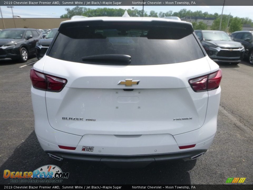 2019 Chevrolet Blazer Premier AWD Summit White / Jet Black/­Maple Sugar Photo #4