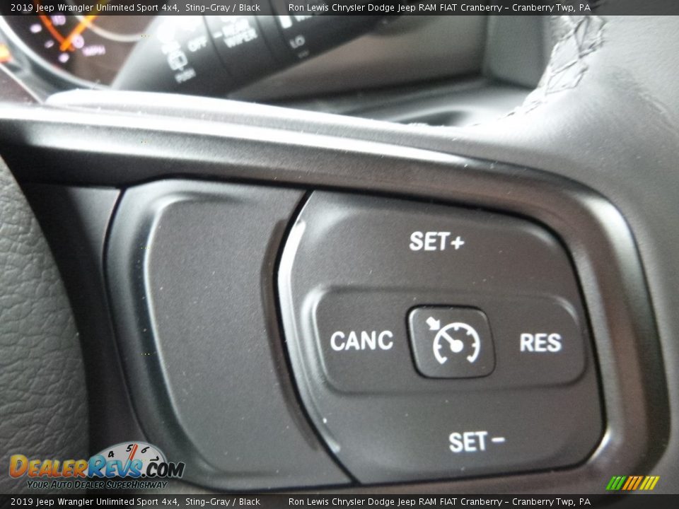 2019 Jeep Wrangler Unlimited Sport 4x4 Sting-Gray / Black Photo #17
