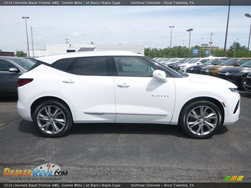 2019 Chevrolet Blazer Premier AWD Summit White / Jet Black/­Maple Sugar Photo #6