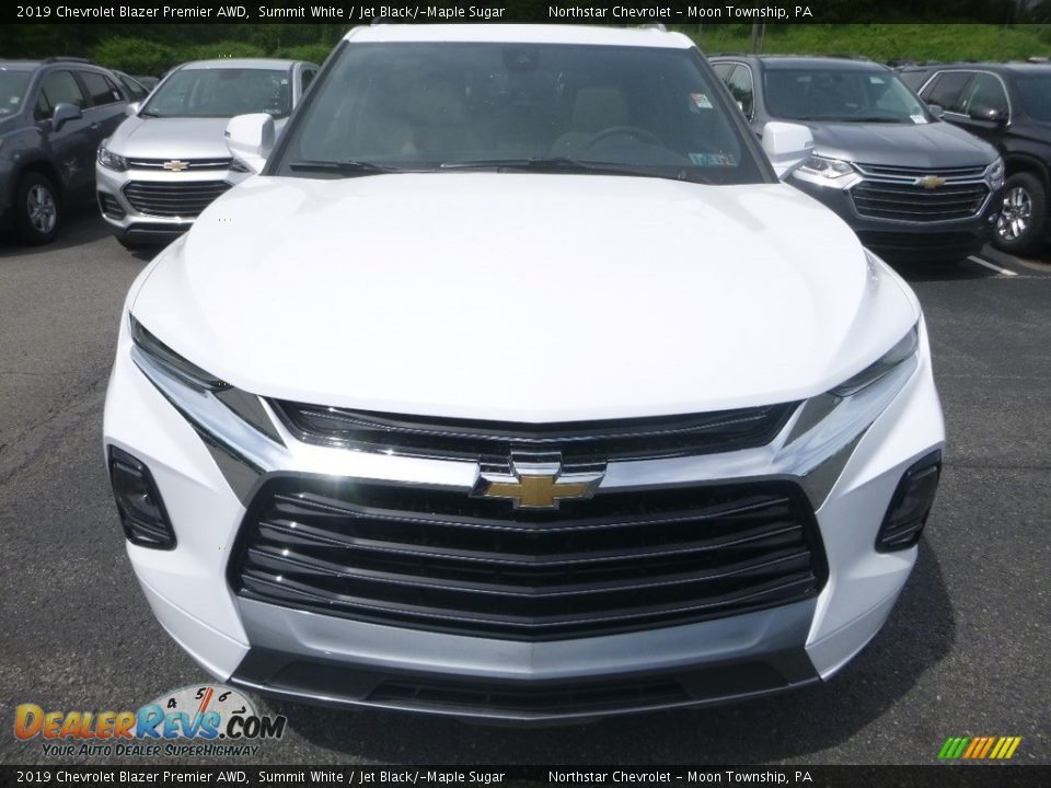 2019 Chevrolet Blazer Premier AWD Summit White / Jet Black/­Maple Sugar Photo #8