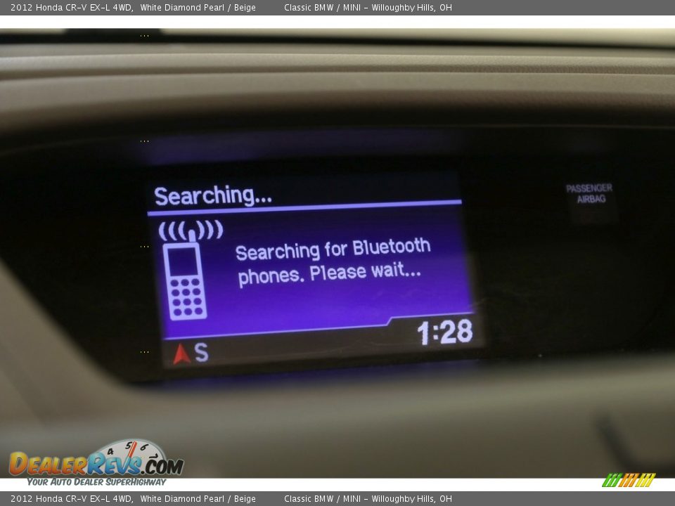 2012 Honda CR-V EX-L 4WD White Diamond Pearl / Beige Photo #12