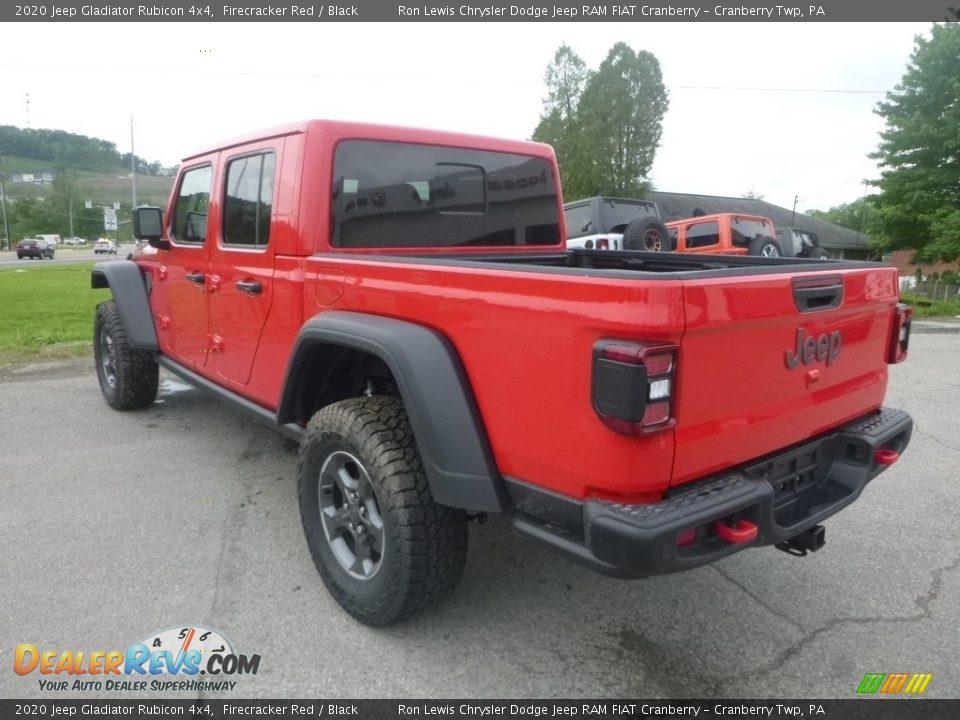 2020 Jeep Gladiator Rubicon 4x4 Firecracker Red / Black Photo #3