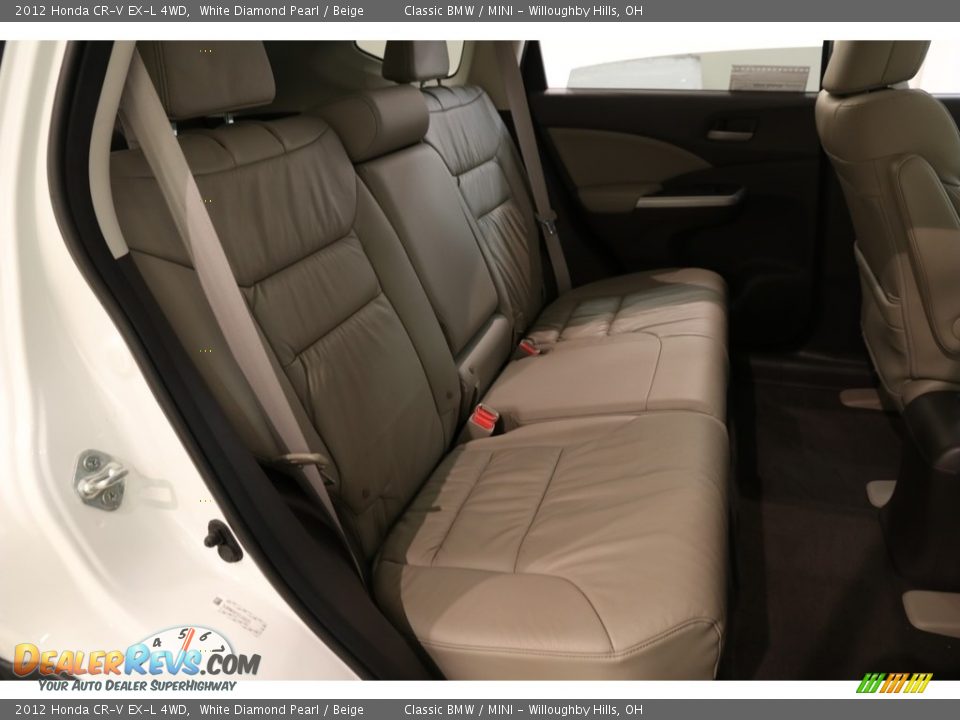 2012 Honda CR-V EX-L 4WD White Diamond Pearl / Beige Photo #20