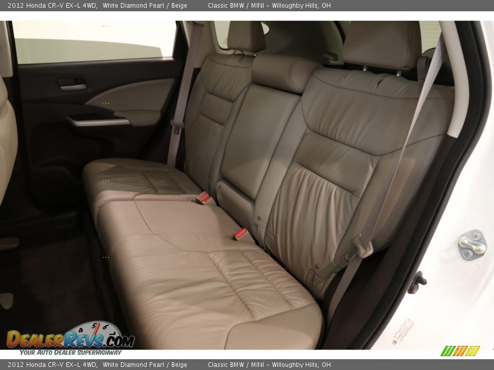 2012 Honda CR-V EX-L 4WD White Diamond Pearl / Beige Photo #21