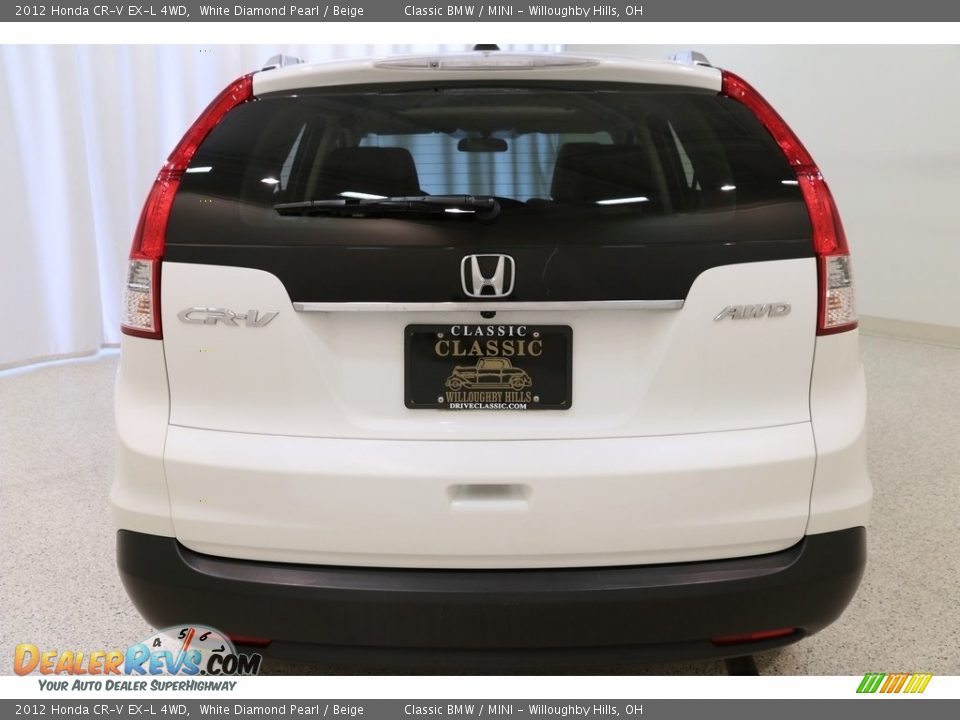 2012 Honda CR-V EX-L 4WD White Diamond Pearl / Beige Photo #23