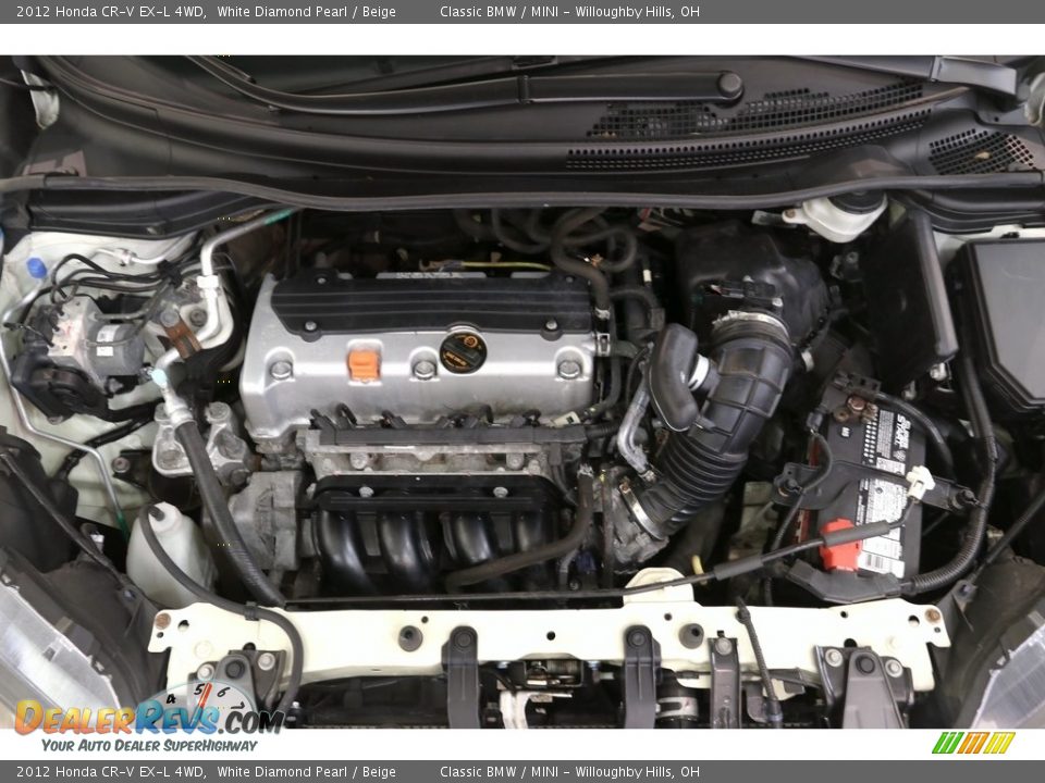 2012 Honda CR-V EX-L 4WD White Diamond Pearl / Beige Photo #24