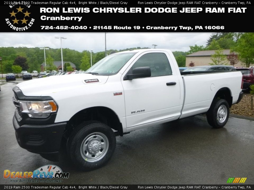 2019 Ram 2500 Tradesman Regular Cab 4x4 Bright White / Black/Diesel Gray Photo #1