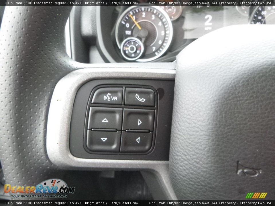 2019 Ram 2500 Tradesman Regular Cab 4x4 Bright White / Black/Diesel Gray Photo #19