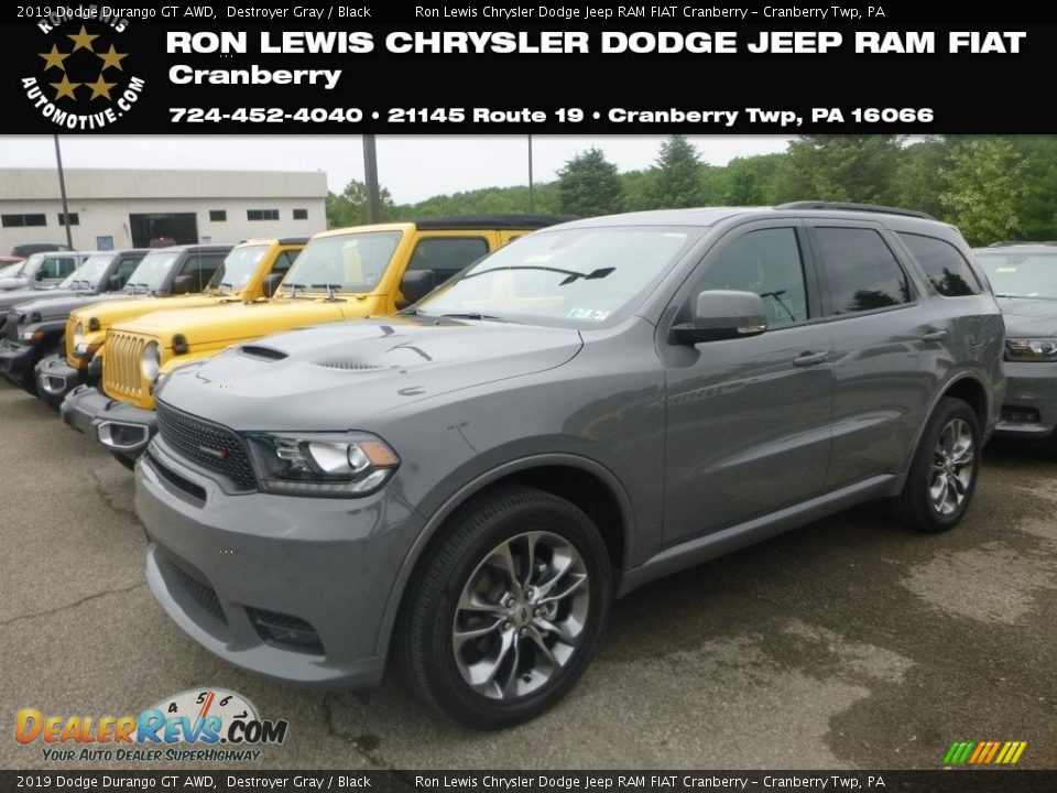 2019 Dodge Durango GT AWD Destroyer Gray / Black Photo #1