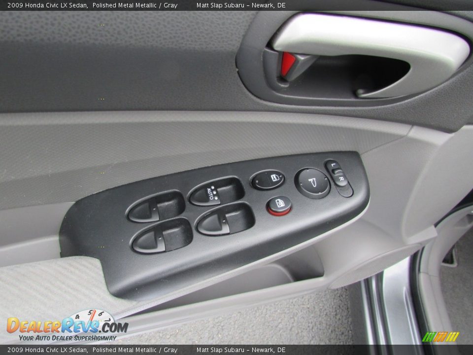2009 Honda Civic LX Sedan Polished Metal Metallic / Gray Photo #14