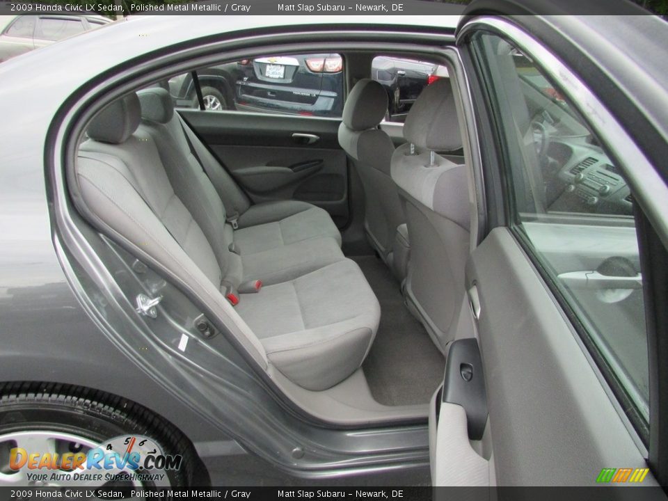 2009 Honda Civic LX Sedan Polished Metal Metallic / Gray Photo #18