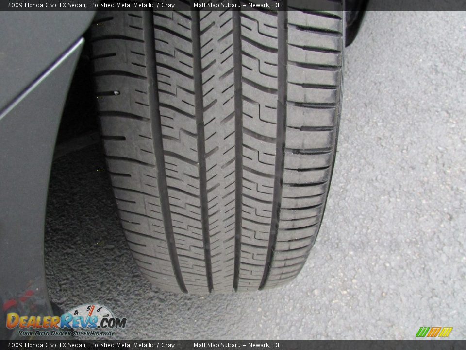 2009 Honda Civic LX Sedan Polished Metal Metallic / Gray Photo #22