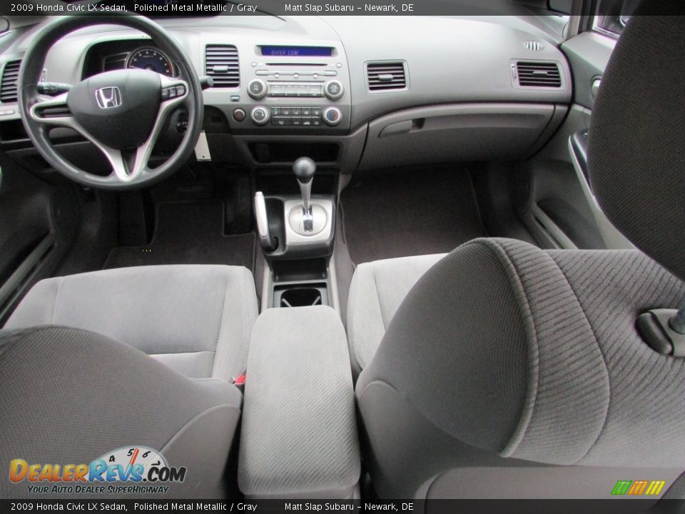 2009 Honda Civic LX Sedan Polished Metal Metallic / Gray Photo #23