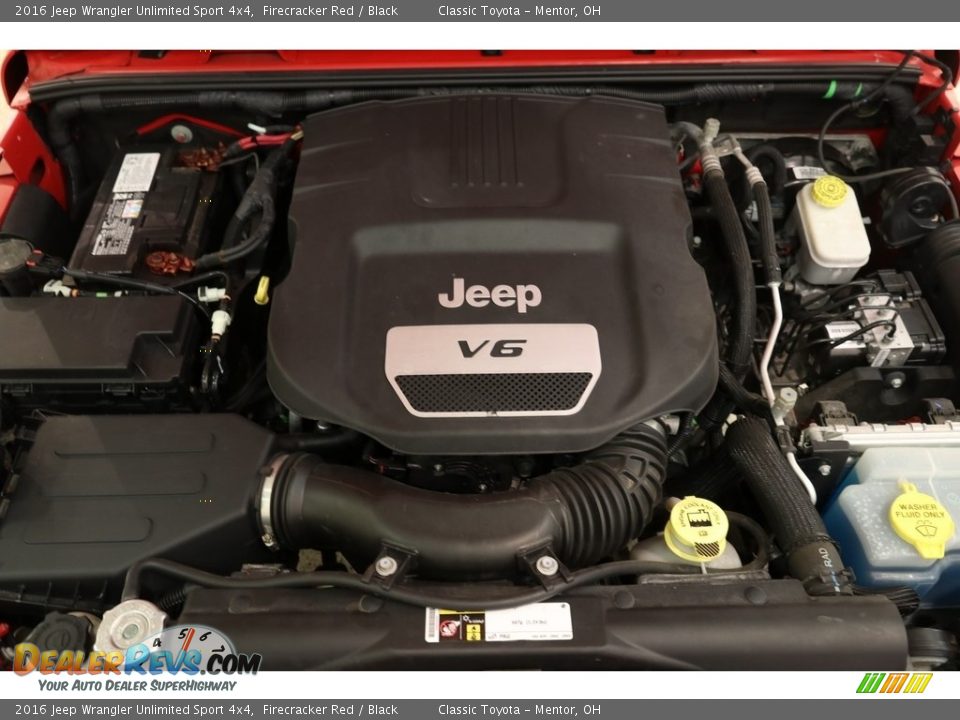 2016 Jeep Wrangler Unlimited Sport 4x4 Firecracker Red / Black Photo #15