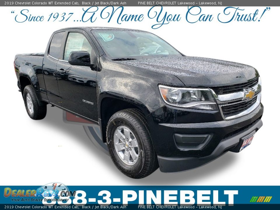 2019 Chevrolet Colorado WT Extended Cab Black / Jet Black/Dark Ash Photo #1