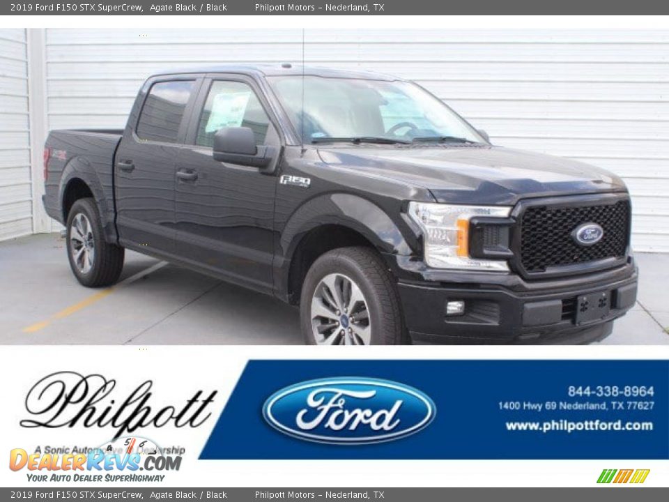 2019 Ford F150 STX SuperCrew Agate Black / Black Photo #1