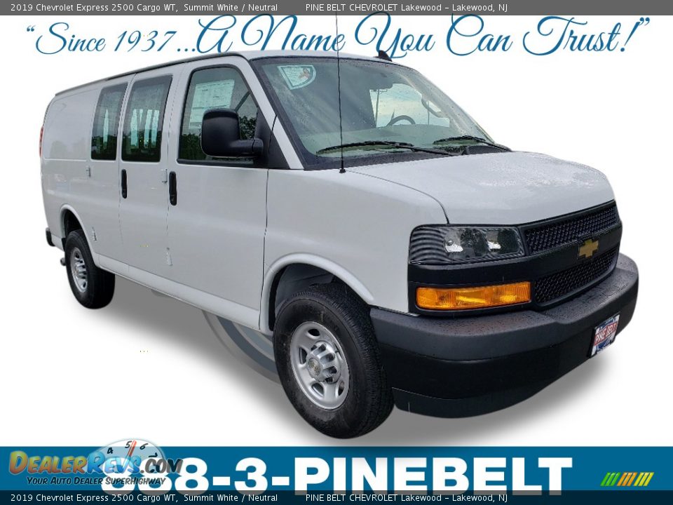 2019 Chevrolet Express 2500 Cargo WT Summit White / Neutral Photo #1