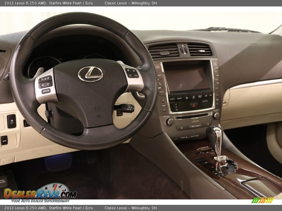 2013 Lexus IS 250 AWD Starfire White Pearl / Ecru Photo #7